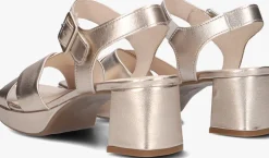 roségouden gabor sandalen met hak 953