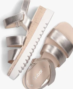 roségouden gabor sandalen 660 1