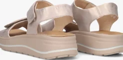 roségouden hartjes platte sandalen woogie
