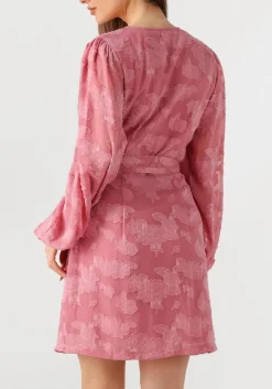 roze aaiko mini jurk eloise chiffon flower pes 509