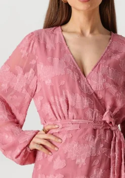 roze aaiko mini jurk eloise chiffon flower pes 509