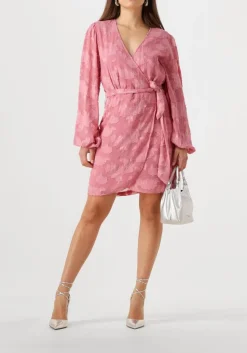 roze aaiko mini jurk eloise chiffon flower pes 509