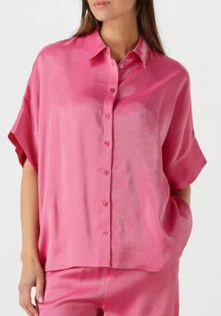 roze alix the label blouses ladies woven shine boxy blouse