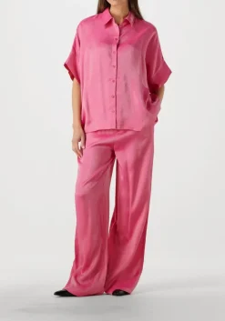 roze alix the label blouses ladies woven shine boxy blouse
