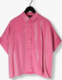 roze alix the label blouses ladies woven shine boxy blouse