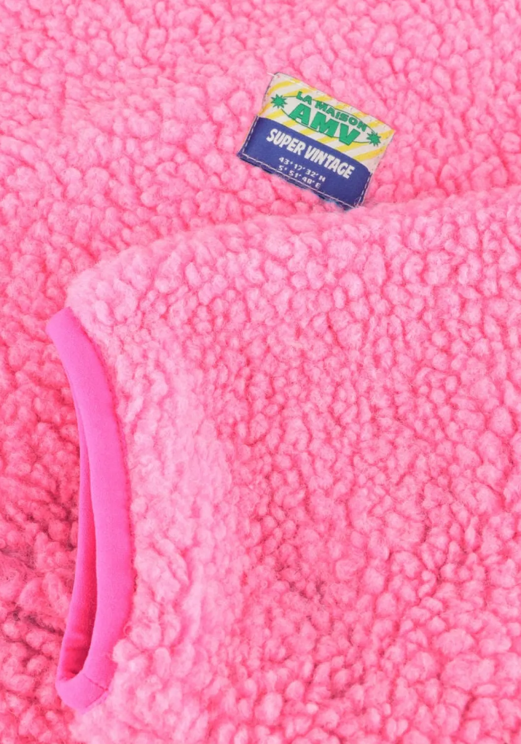 roze american vintage faux fur jas hoktown woman