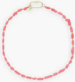 roze bonnie studios kettingen tommy gold pink necklace