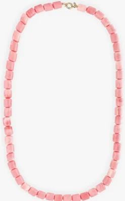 roze bonnie studios sieraad phil long pink necklace