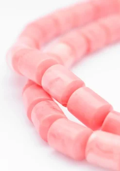 roze bonnie studios sieraad phil long pink necklace