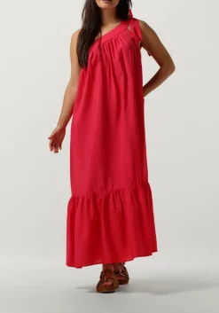 roze co'couture maxi jurk callum asym dress