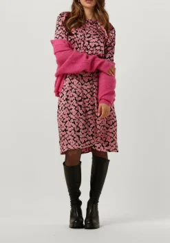 roze co'couture midi jurk flashy heart dress