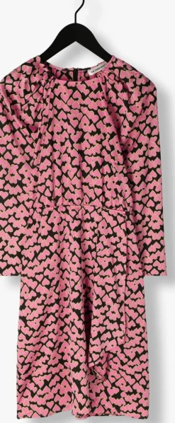 roze co'couture midi jurk flashy heart dress