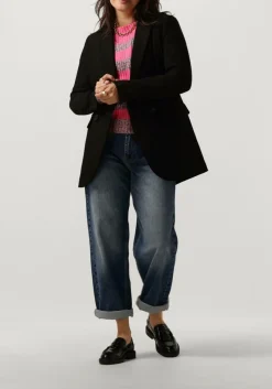 roze co'couture trui row melange stripe knit