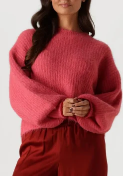 roze co'couture truien/vesten coralee crop knit