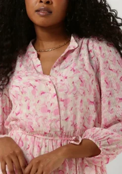 roze levete room midi jurk anja 1