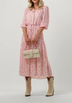 roze levete room midi jurk anja 1