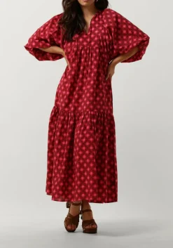 roze notre-v maxi jurk nv-dente midi dress