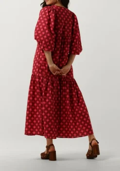 roze notre-v maxi jurk nv-dente midi dress