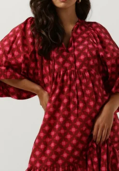 roze notre-v maxi jurk nv-dente midi dress