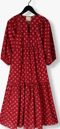 roze notre-v maxi jurk nv-dente midi dress