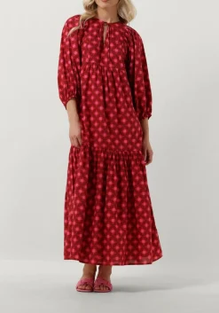 roze notre-v maxi jurk nv-dente midi dress