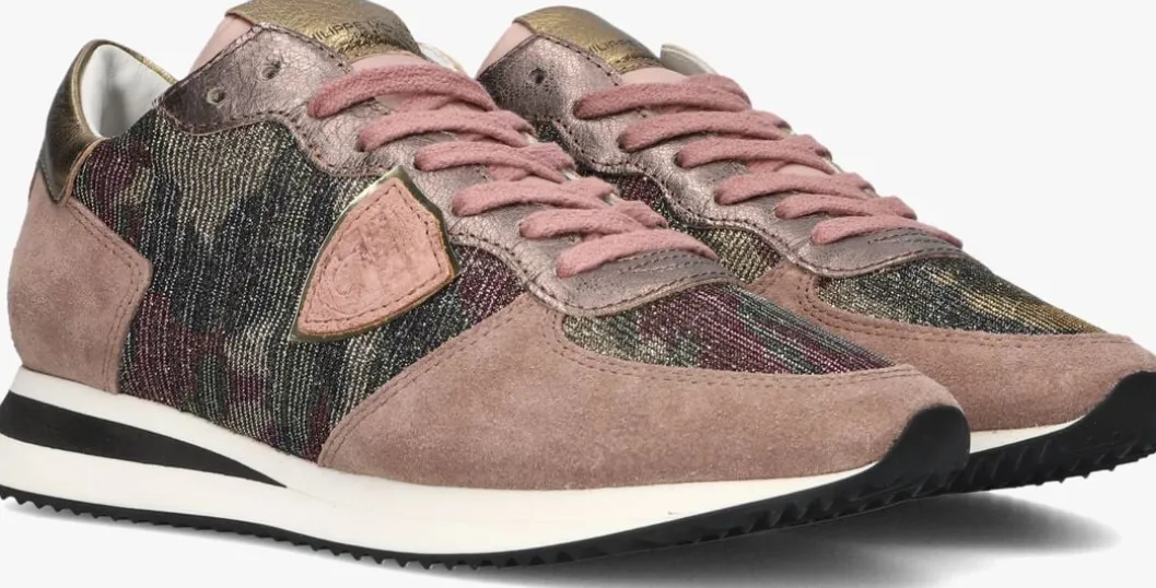 roze philippe model lage sneakers trpx camo