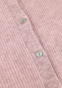 roze second female vest andrea knit rib ls cardigan