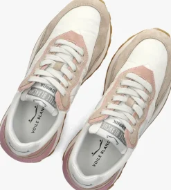 roze voile blanche lage sneakers qwark hype woman