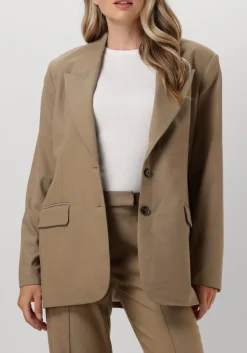 taupe aaiko blazer amanda twill vis 350