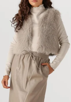 taupe aimee the label gilet isla