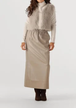 taupe aimee the label gilet isla