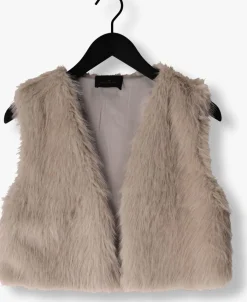 taupe aimee the label gilet isla