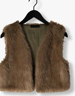 taupe aimee the label gilet isla
