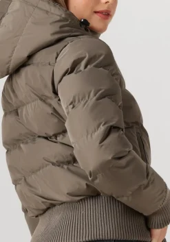 taupe airforce gewatteerde jas tate bomber