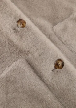 taupe alter ego faux fur jas lena