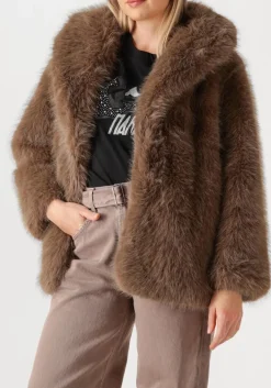 taupe alter ego faux fur jas harper