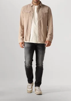 taupe alter ego leren jas robert