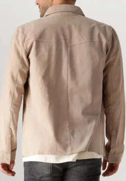 taupe alter ego leren jas robert