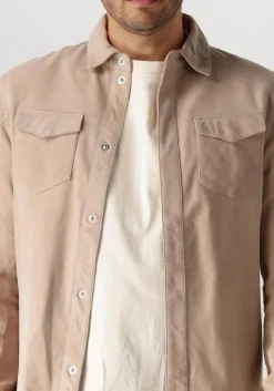 taupe alter ego leren jas robert