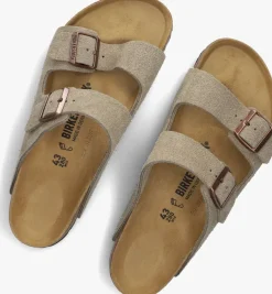 taupe birkenstock slippers arizona heren