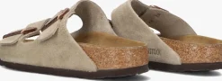 taupe birkenstock slippers arizona dames