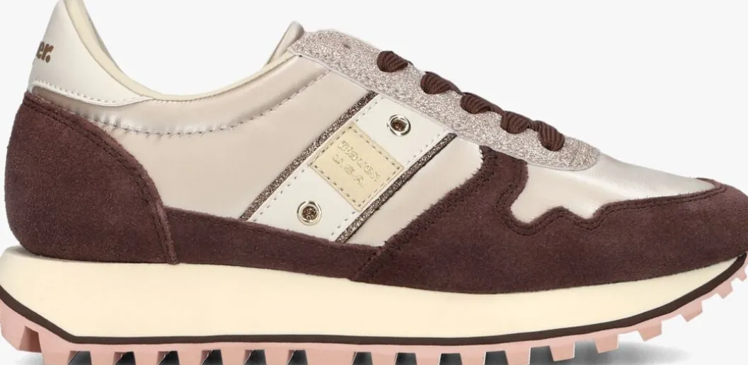 taupe blauer lage sneakers millen03