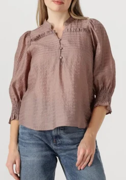 taupe co'couture blouses charliecc frill ss shirt