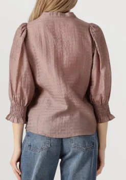taupe co'couture blouses charliecc frill ss shirt
