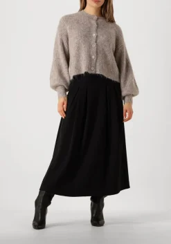 taupe co'couture vest coralee rib cardigan