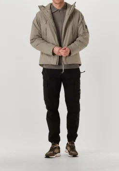 taupe filippo de laurentiis trui polo zip ml r merino