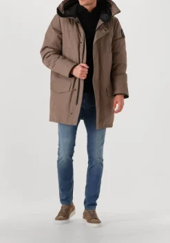 taupe filling pieces lage sneakers tiebreak suede