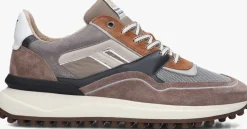 taupe floris van bommel lage sneakers sfm-10139 noppi