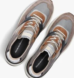 taupe floris van bommel lage sneakers sfm-10139 noppi