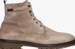 taupe floris van bommel veterboots sfm-80033 sturdi